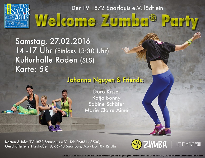 Zumba-Party 27. Februar 14h